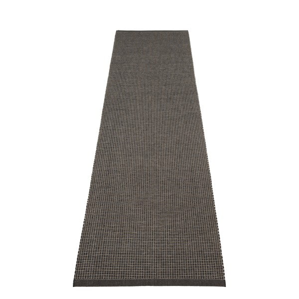 Antratsiitne sise/välisvaip 70x300 cm Emm Black Linen – Pappelina