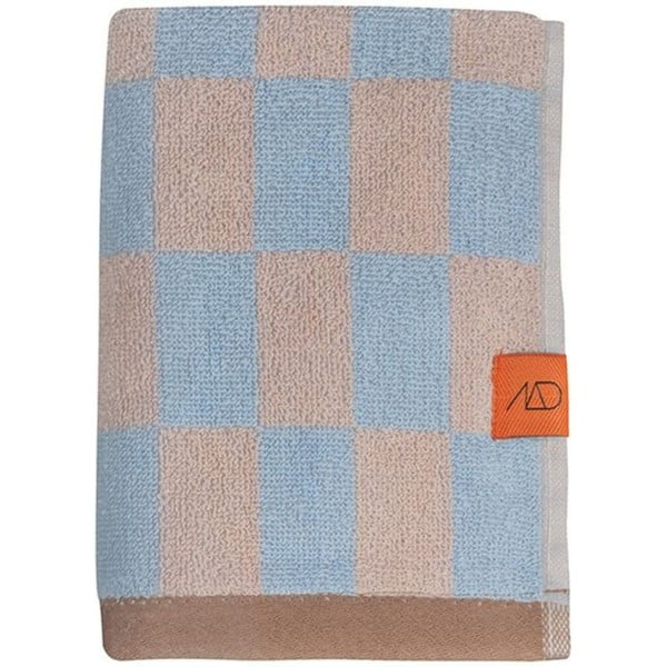 Sinine ja roosa orgaaniline puuvillane rätik 50x90 cm Retro - Mette Ditmer Denmark