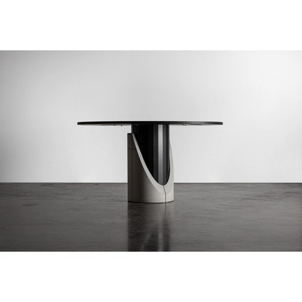 Ümmargune söögilaud tammeplaadiga 140x140 cm Sharp - Lyon Béton-image-4