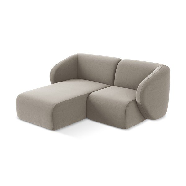 Helepruun sametist nurgadiivan (vasak nurk/diivanvoodiga) Lani - Makamii-image-2