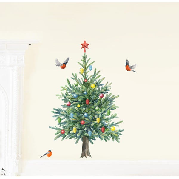 Znovu snímatelná samolepka Christmas Tree M