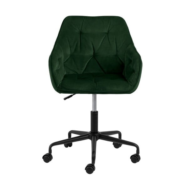 Roheline sametpinnaga kontoritool Brooke - Actona-image-2