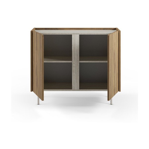Tammepuidu mustriga kapp, looduslik värv, mõõtmetega 100x82,5x40 cm, Lucile – Marckeric-image-2