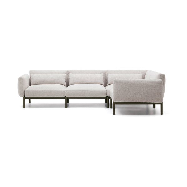 Helehall modulaarne aiadiivan 292 cm Sorells - Kave Home-image-2