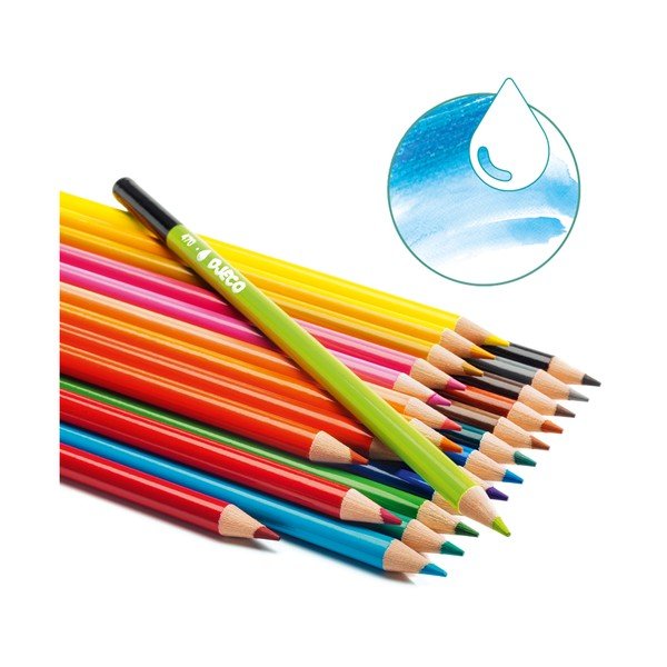24 akvarellpliiatsi komplekt - Djeco-image-1