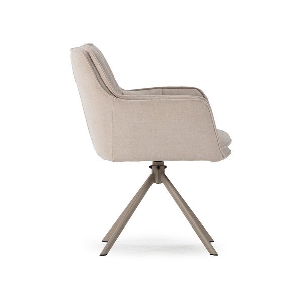 Beežid polsterdatud söögitoolid 2 tk komplektis Keiko - Marckeric-image-3