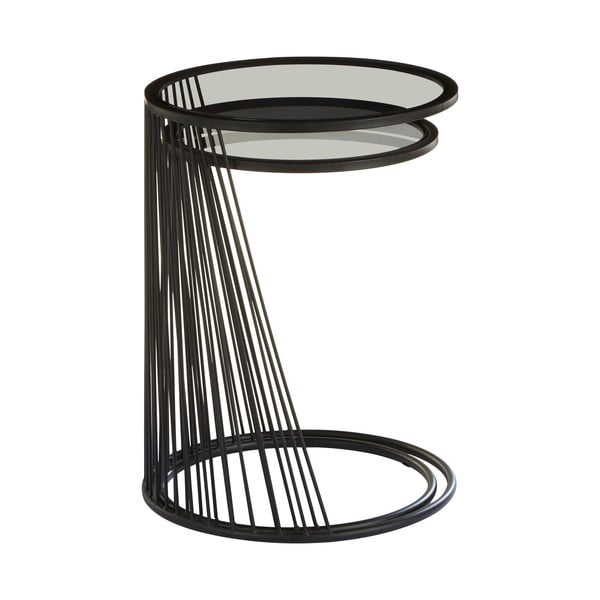 Ümmarguste klaaspinnaga laudade komplekt, 2 tk Trento - Premier Housewares-image-1