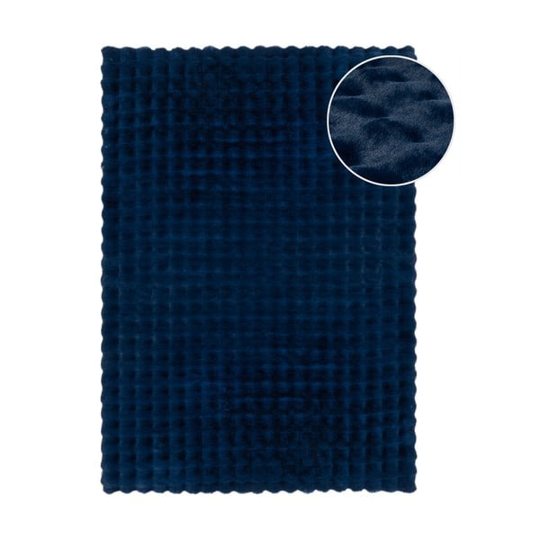 Tumesinine sünteetiline karusnahk vaip 120x170 cm Waffle Faux Fur - Flair Rugs