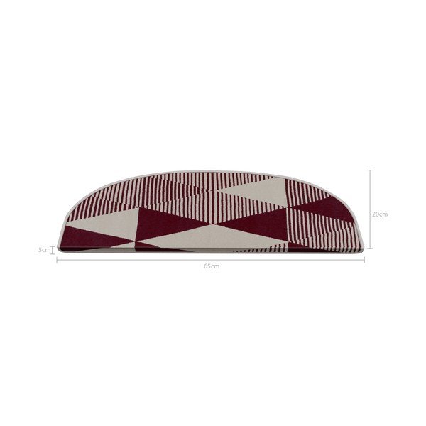 Valged-veinivärvi trepivaibad 16 tk komplektis 20x65 cm Triangles - Vitaus-image-4