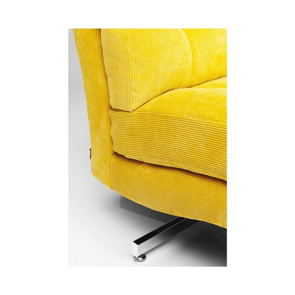 Žluté křeslo na kolečkách Kare Design Cinema-image-1