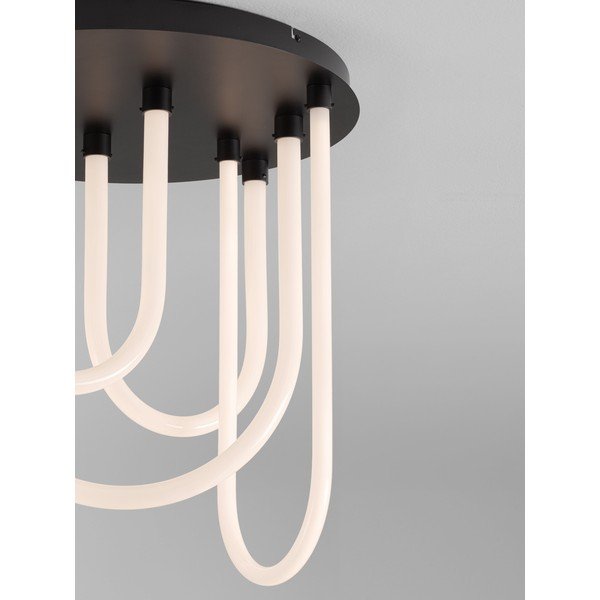 Valge/mattmust terasest hämardatav LED-laevalgusti akrüülklaasist varjuga Topaz - Nova Luce-image-2