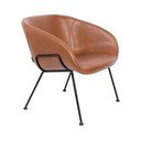 Pruun kunstnahast tugitool Feston - Zuiver