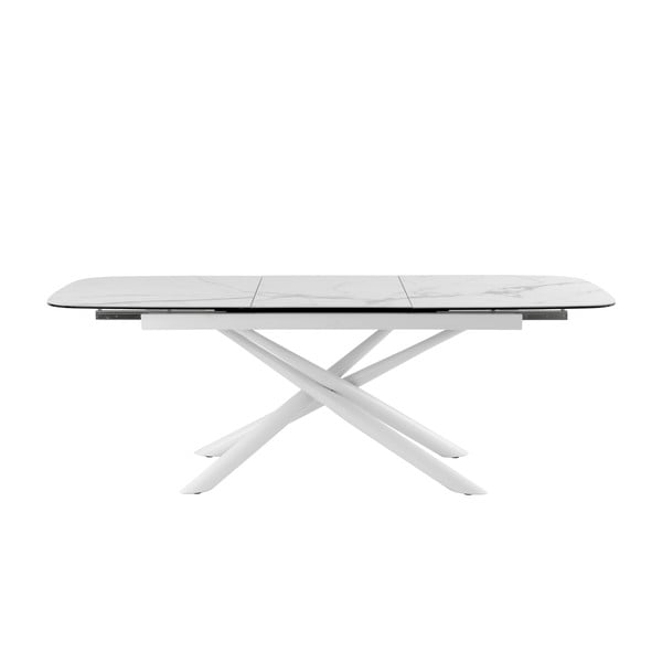 Valge ja hall kokkupandav söögilaud , 160 x 95 cm Ness - sømcasa-image-2