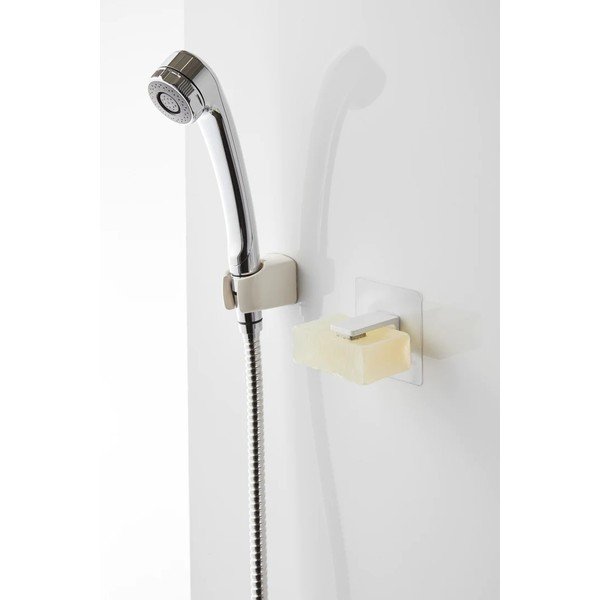 Valge plastmass magnetiline seebihoidja isekleepuv Film Hook – YAMAZAKI-image-3