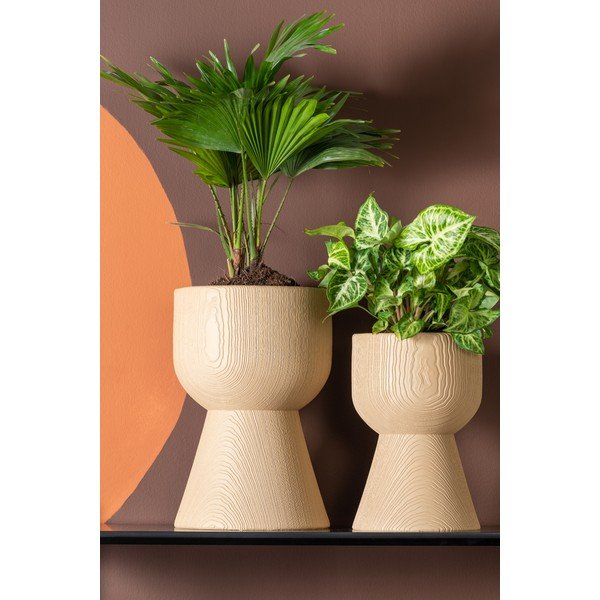 Beež lillepott Tam Tam, ø 21 cm - PT LIVING-image-1