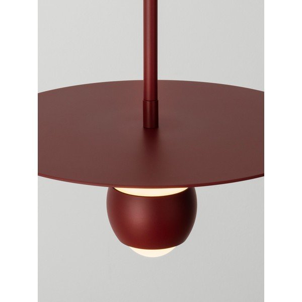 Punane alumiiniumist LED-ripplamp ø 30 cm Edem - Nova Luce-image-2
