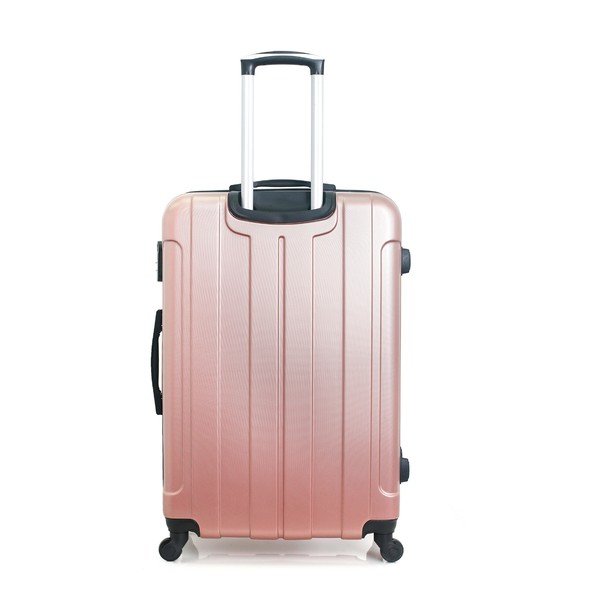 Cestovní kufr v barvě růžového zlata na kolečkách Hero Fogo, 93 l-image-2