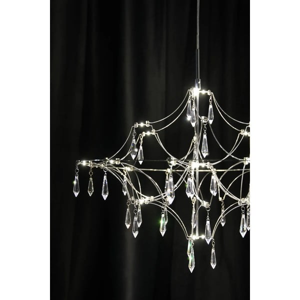 Hõbedane LED rippvalgusti ø 60 cm Efesos - Markslöjd-image-3