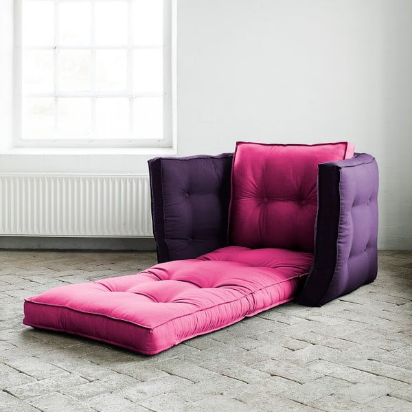 Rozkládací křesílko Karup Dice Pink/Purple-image-1