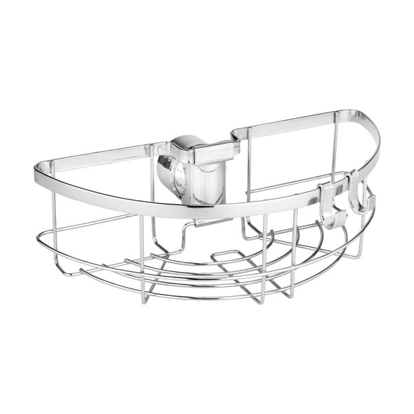 Isekandev vannitoa riiul roostevabast terasest hõbedases toonis Floresta - Wenko-image-2