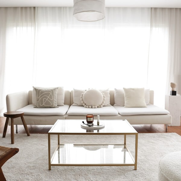 Kuldne kohvilaud 60x90 cm Astro - Neostill-image-4