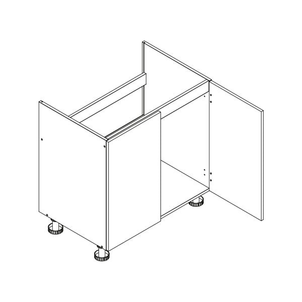 Sirge köök ilma töötasapinnata (vajab kokkupanemist) 240 cm Zane – STOLKAR-image-4