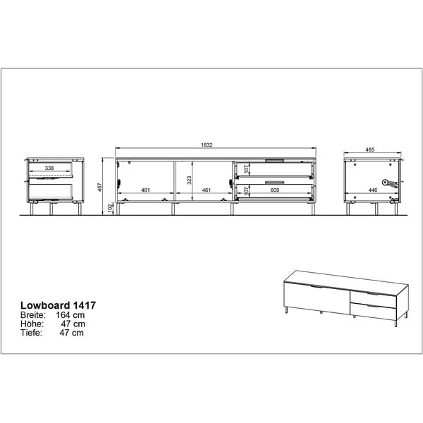 Heleroheline telerilaud 164x47 cm Kenora - Germania-image-4
