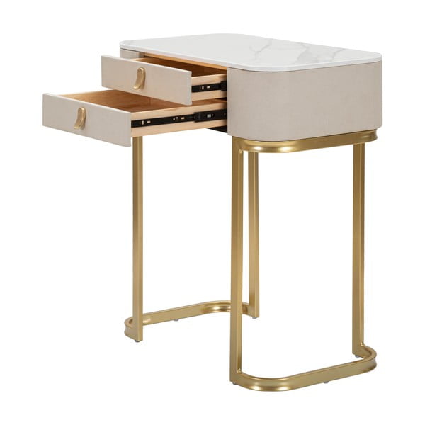 Konsoollaud beež-kuldne 40x70 cm Beauty – Mauro Ferretti-image-3