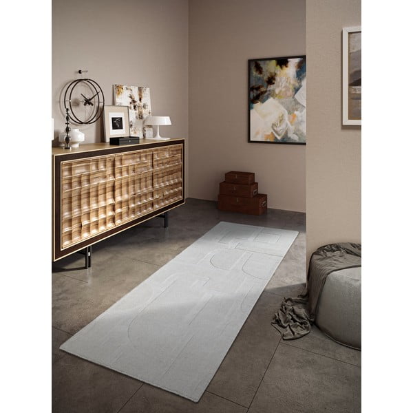 Kreem käsitsi kootud villane koridorivaip 80x250 cm Alexis - Villeroy&Boch-image-1