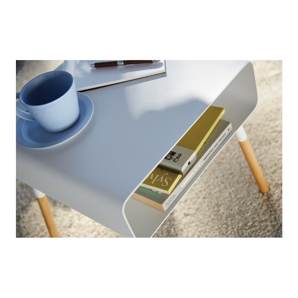 Valge kohvilaud, kõrgus 35 cm Plain - YAMAZAKI-image-2