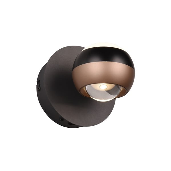 Must-vasevärvi LED seinalamp ø 10 cm Orbit - Trio Select