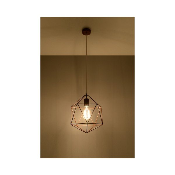 Stropní svítidlo v měděné barvě Sollux Donato-image-2