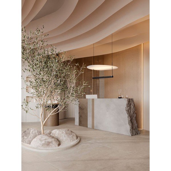 Valge/mattmust alumiiniumist hämardatav LED-rippvalgusti ø 60 cm Diona - Nova Luce-image-1