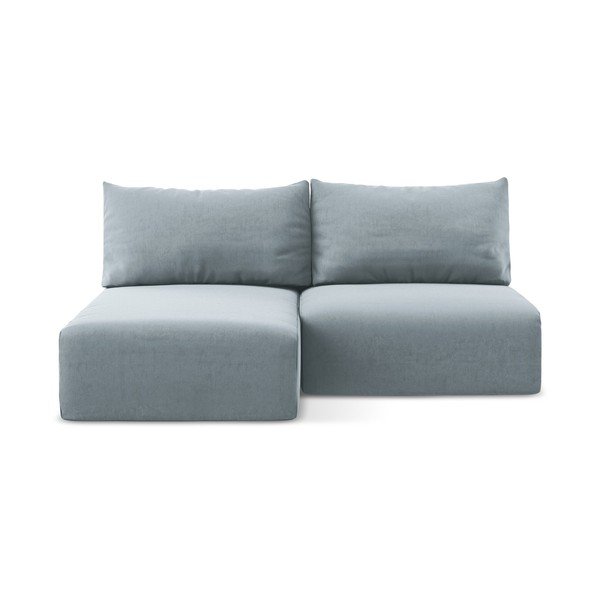 Sinine sametdiivanvoodi/panipaigaga nurgadiivan (vasak nurk/diivanvoodiga) Kalena - Makamii