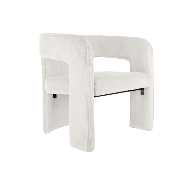 Valge velvetist tugitool Vigor - Leitmotiv