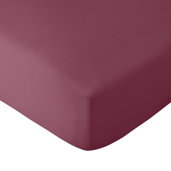 Burgundiapunane lina 185x200 cm So Soft Non Iron - Catherine Lansfield