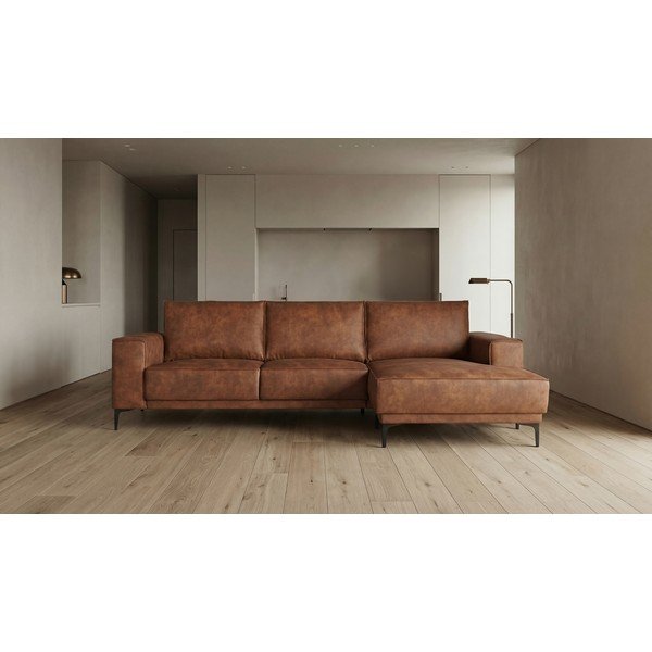 Pruun kunstnahast nurgadiivan (parem nurk) Copenhagen - Scandic-image-4