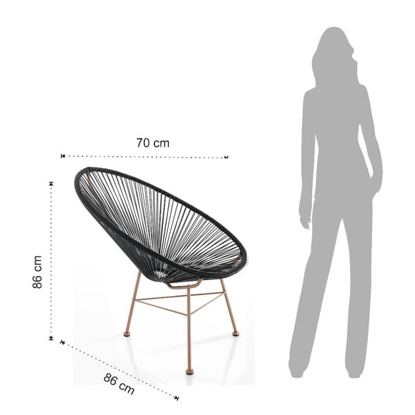 Must aiatool tehislikust rotangit Numana - Tomasucci-image-3