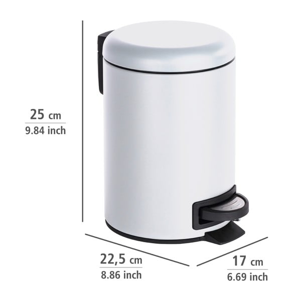 Valge prügikast , 3 l Leman - Wenko-image-2