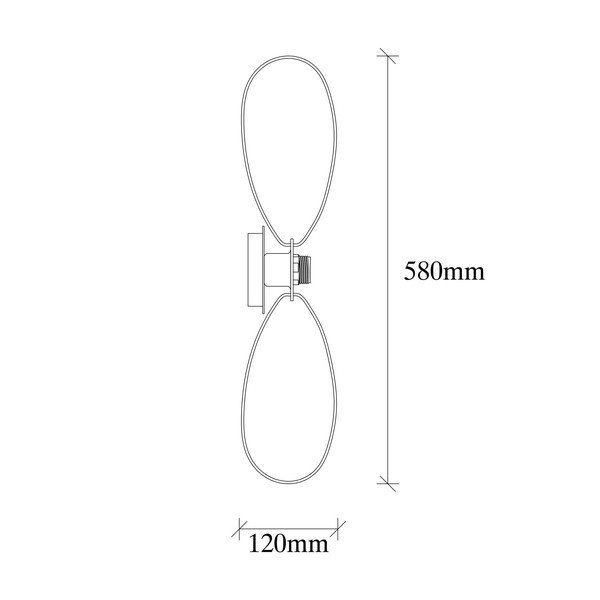 Must seinavalgusti Hemdem - Opviq lights-image-4