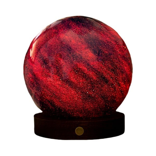 LED-lauavalgusti klaasist varjuga (kõrgus 13 cm) Galaxy Breeze - Gingko