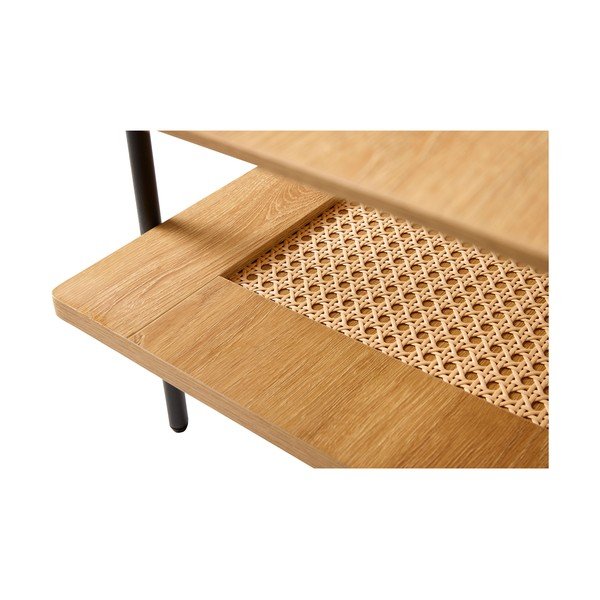 Naturaalses värvitoonis tammepuust kohvilaud 55x110 cm Pensacola - Unique Furniture-image-2