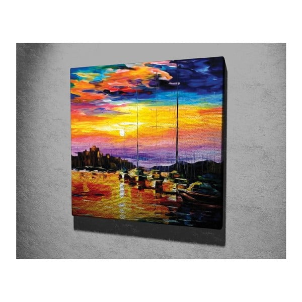 Seinareproduktsioon lõuendil , 45 x 45 cm Leonid Afremov - Wallity-image-1