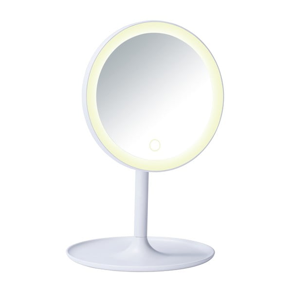 Valge kosmeetiline peegel LED taustavalgusega Turro - Wenko