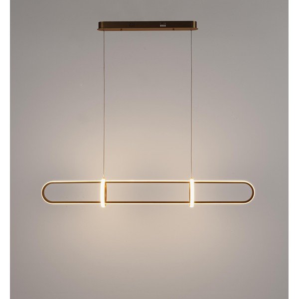 Kuldne LED metallist rippvalgusti Alken – Bizzotto-image-2