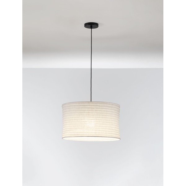 Valge linane ripplamp ø 50 cm Linnet - Nova Luce-image-2