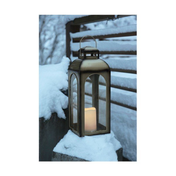 LED lucerna v bronzové barvě vhodná do exteriéru Best Season Miriam, výška 43 cm-image-2