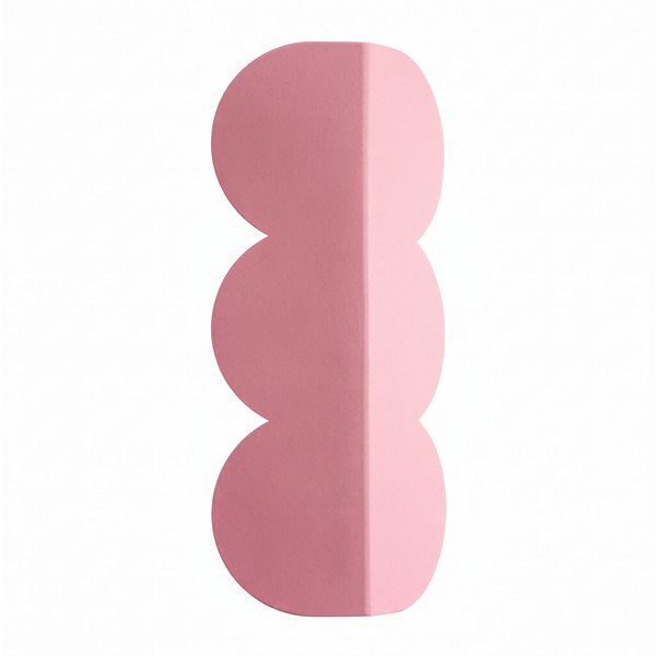 Roosa alumiiniumist seinalamp BISCUIT - Thoro