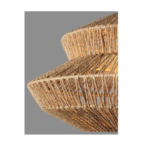 Naturaalse värviga köiest ripplamp, läbimõõduga 50 cm Nua - Nova Luce-image-3