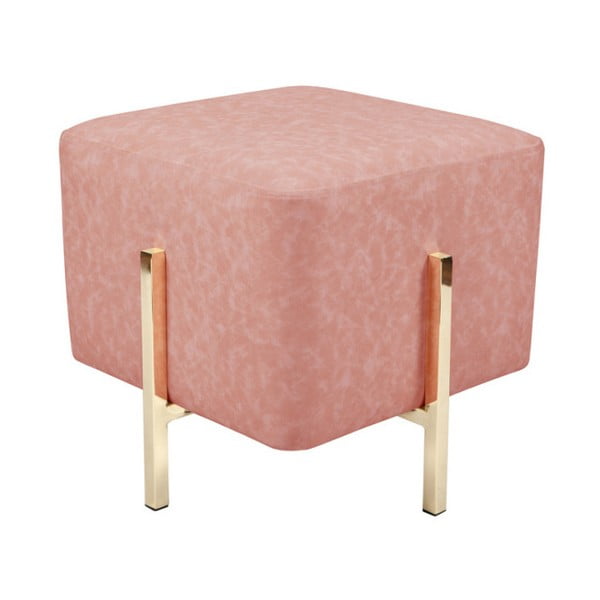 Růžová stolička / puf 360 Living Liani